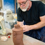 Ben Brierley working at Lougborough University
